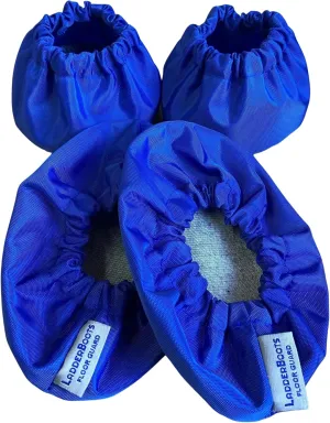 Step Ladder Safety Shoe Floor Protectors - Reusable Ladder Covers - Lab Tested - Made in The USA Set of 4, Royal Blue, LDBT4RB