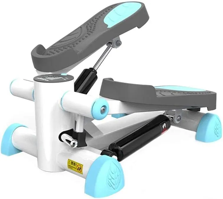 Stepper Elliptical Trainer Series Small Household Weight Loss Machine Slimming Foot Pedal Shock Absorbing Kneepad Fitness Save Space Gray 32.5 42 25cm