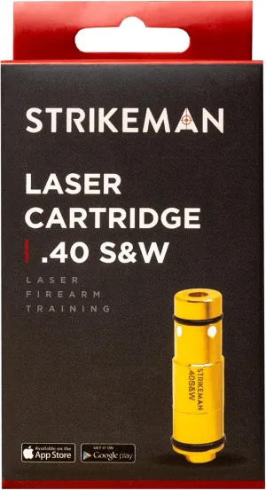 Strikeman Dry Fire Laser Training Cartridge - Great for Target Shooting Practice with Pistols, Made for The Firearm Training System - Red Laser Cartridge Only, Multiple Calibers