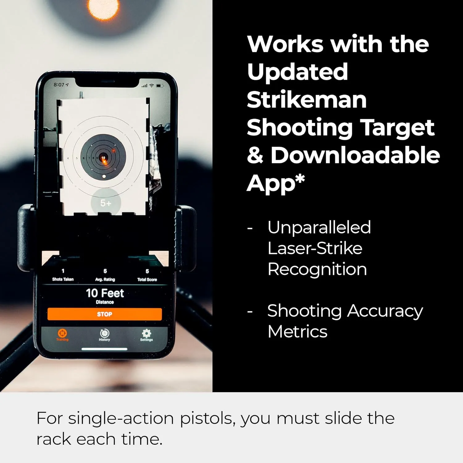 Strikeman Dry Fire Laser Training Cartridge - Great for Target Shooting Practice with Pistols, Made for The Firearm Training System - Red Laser Cartridge Only, Multiple Calibers