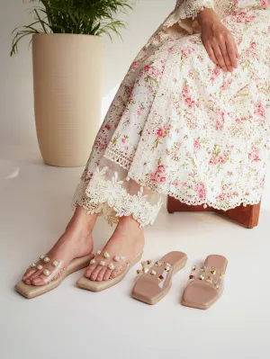 Stud Detail Platform Wedges