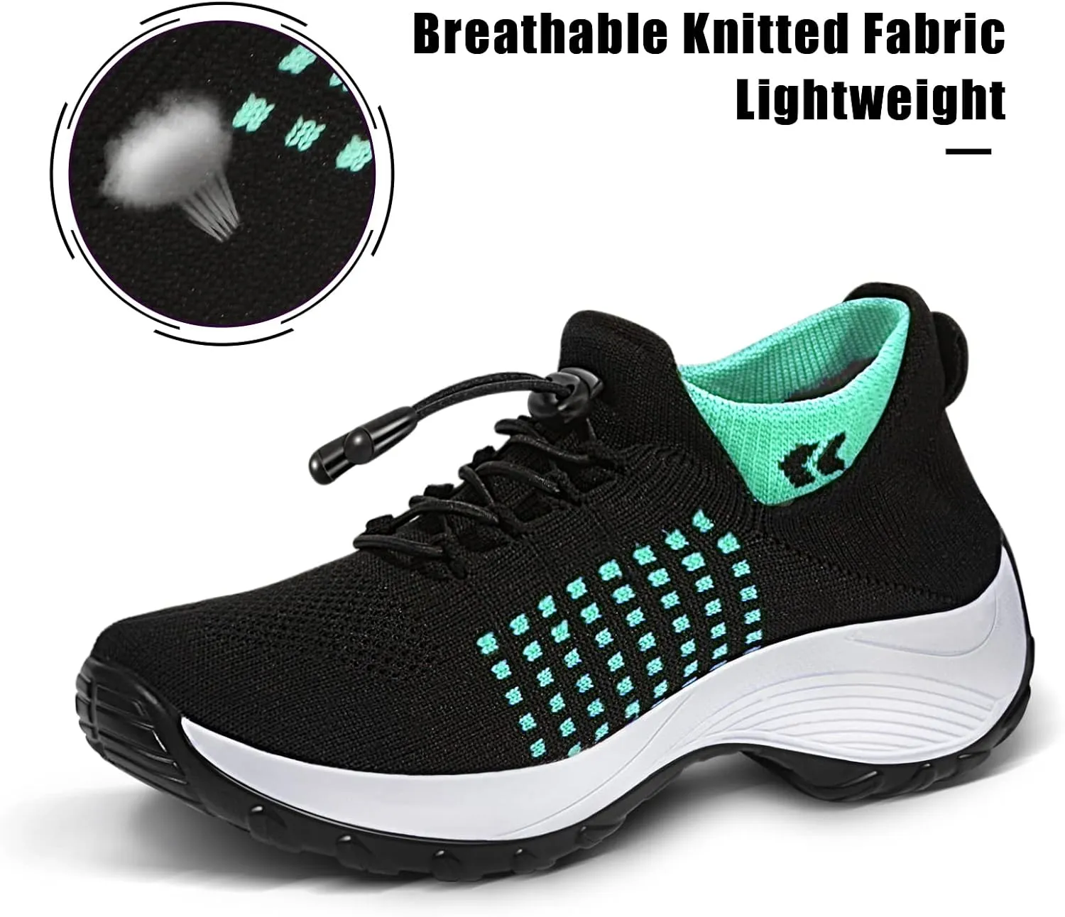 STUNAHOME Orthopedic Sneakers Breathable Women Walking Shoes Slip on Trainers Women's Comfortable Casual Ladies Athletic Shoe Thick Bottom