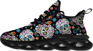 Sugar Skull Shoes for Men Women Road Running Shoes Sport Walking Tennis Sneakers Cross Trainer Shoes Gifts for Boy Girl