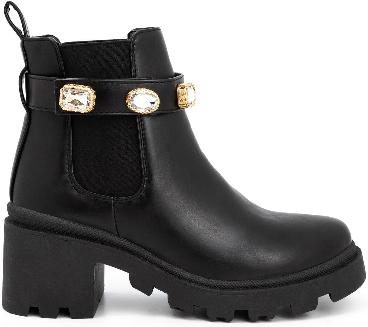 Sugar Women's Kacee Mid Calf Chunky Heel Lace Up Fashion Boots