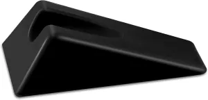 Suzile Mobilization Wedge 7.9 x 4.1 x 2 Inch Triangle Therapy Non Slip Silicone Wedge Pillow Sturdy Support for Relieve Spinal Pain Rehabilitation Tool(Black)