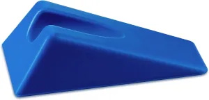 Suzile Mobilization Wedge 7.9 x 4.1 x 2 Inch Triangle Therapy Non Slip Silicone Wedge Pillow Sturdy Support for Relieve Spinal Pain Rehabilitation Tool(Blue)