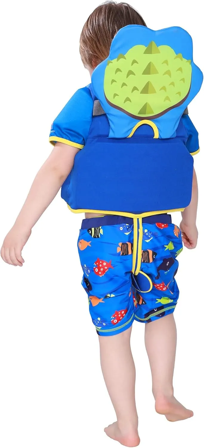 Swim Trainer Vest Short Sleeves Adjustable Safety Strap