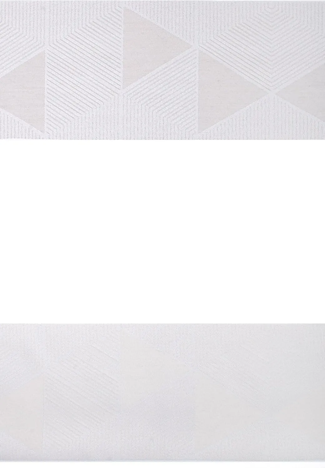 Tab-top Curtain, Polyester, Sand/White 245 x 146 cm