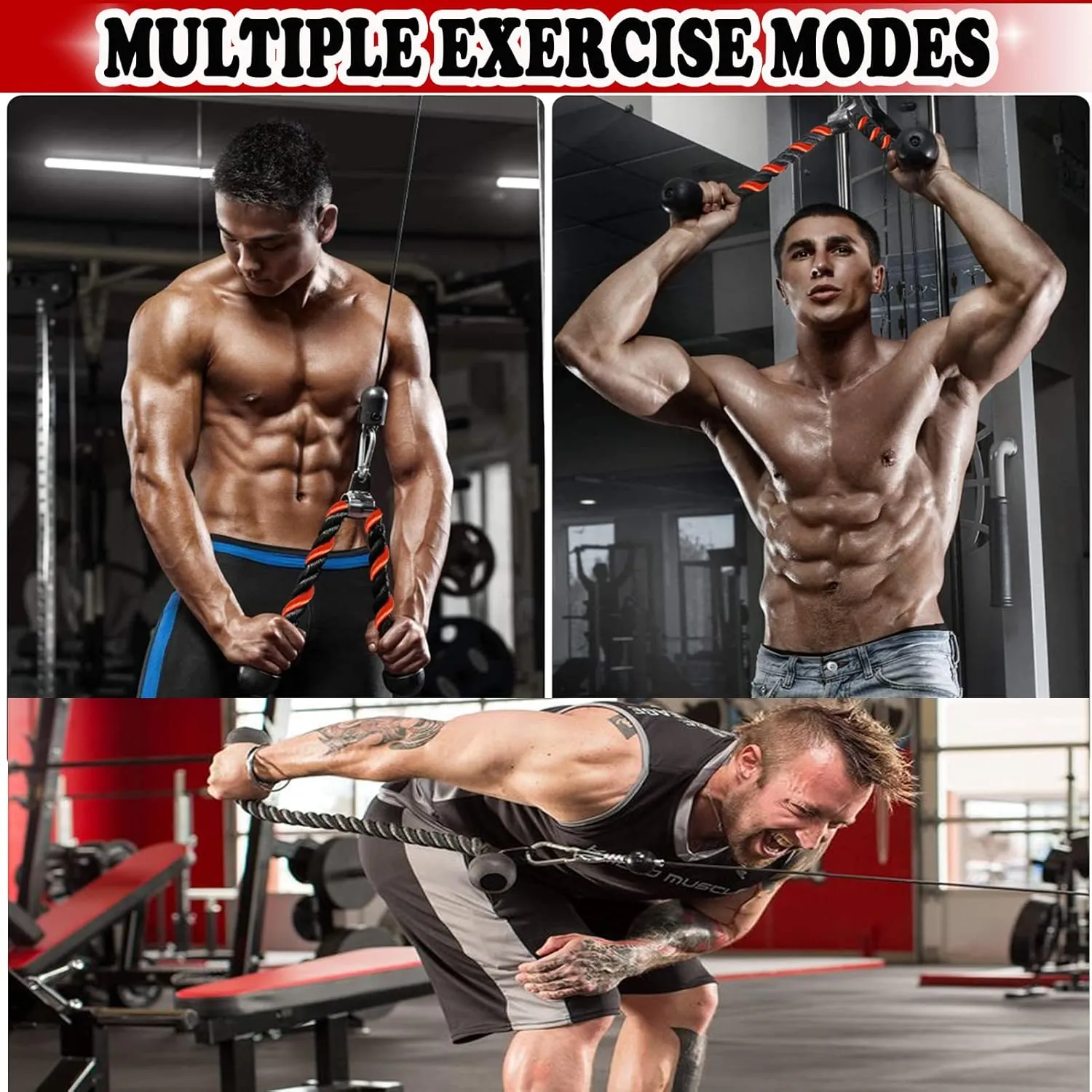 Taeku LAT Pulley System for Home Gym – Strength Training Fitness Equipment Cable Machine for Triceps, Biceps, Back & Shoulder Workouts