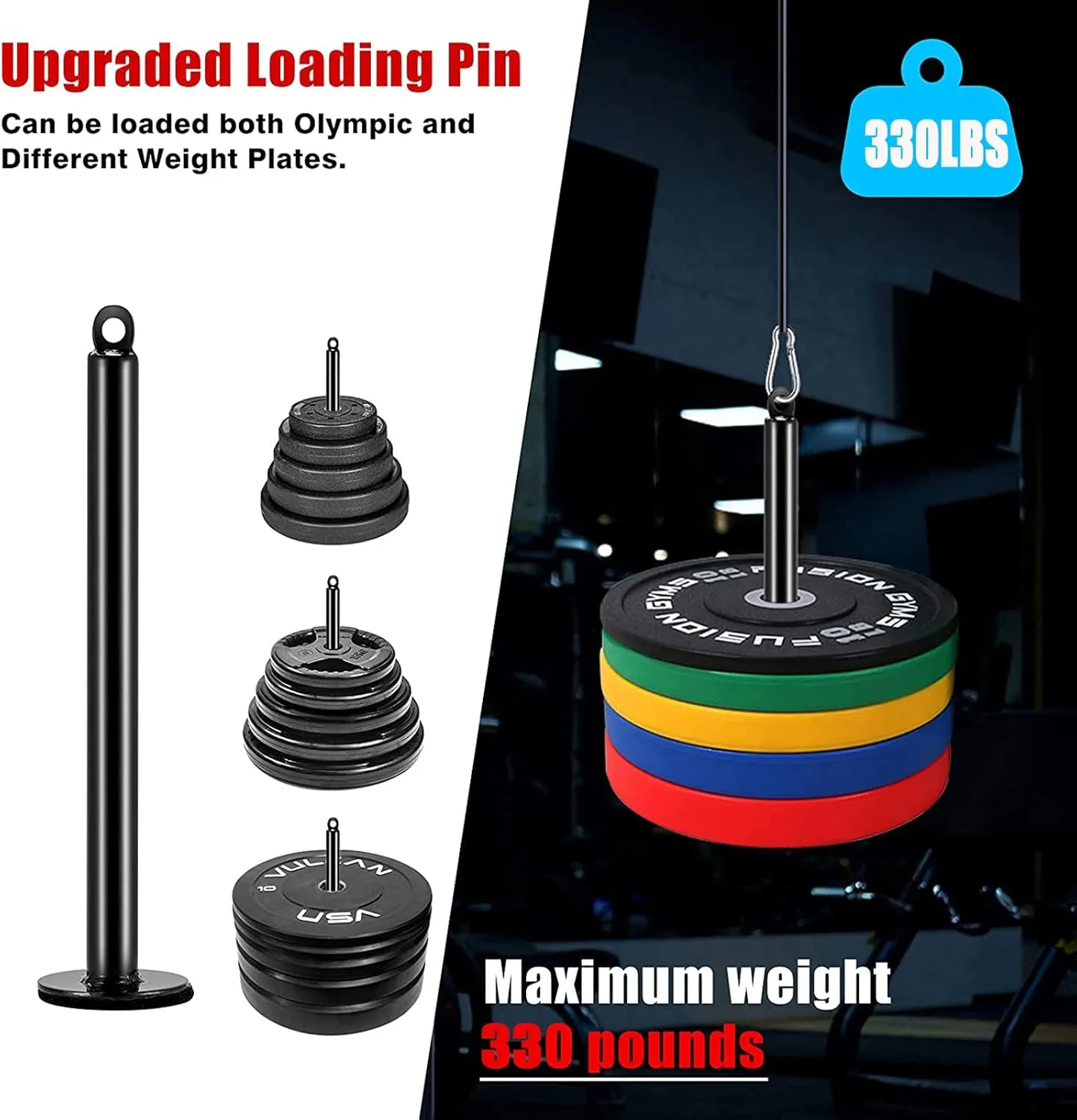 Taeku LAT Pulley System for Home Gym – Strength Training Fitness Equipment Cable Machine for Triceps, Biceps, Back & Shoulder Workouts