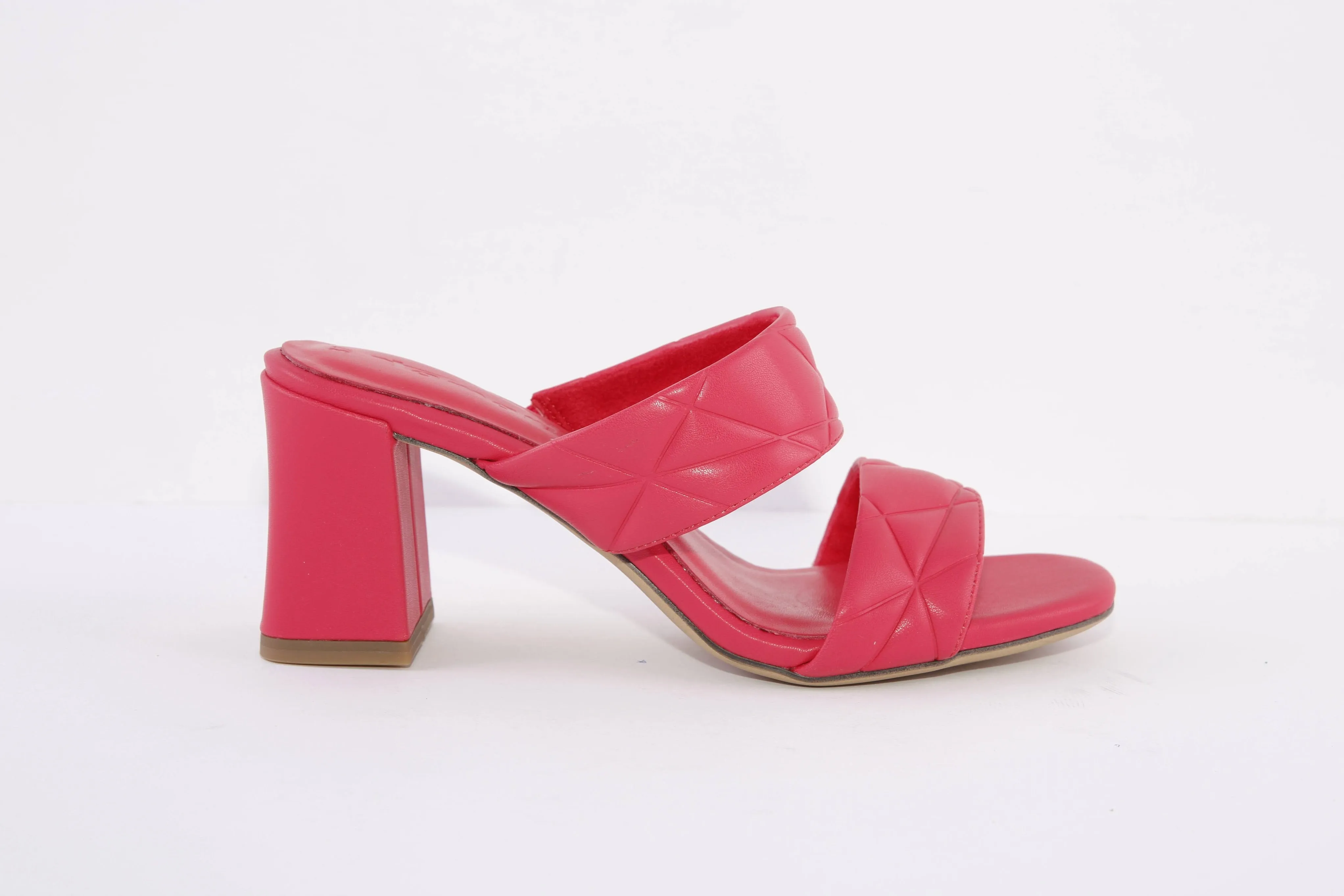 TAMARIS - 27240-505 MEDIUM HEEL MULE - DEEP PINK