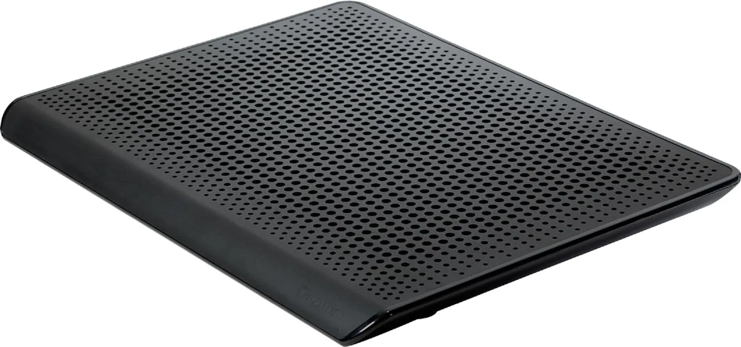 Targus Portable Chill Mat HD3 Gaming with 3 Ultra-Quiet Fans and Integrated Airflow Ventilation Prevents Overheating, LED USB Port, Cooling Pad for up to 18-Inch Laptop, Black (AWE57US)