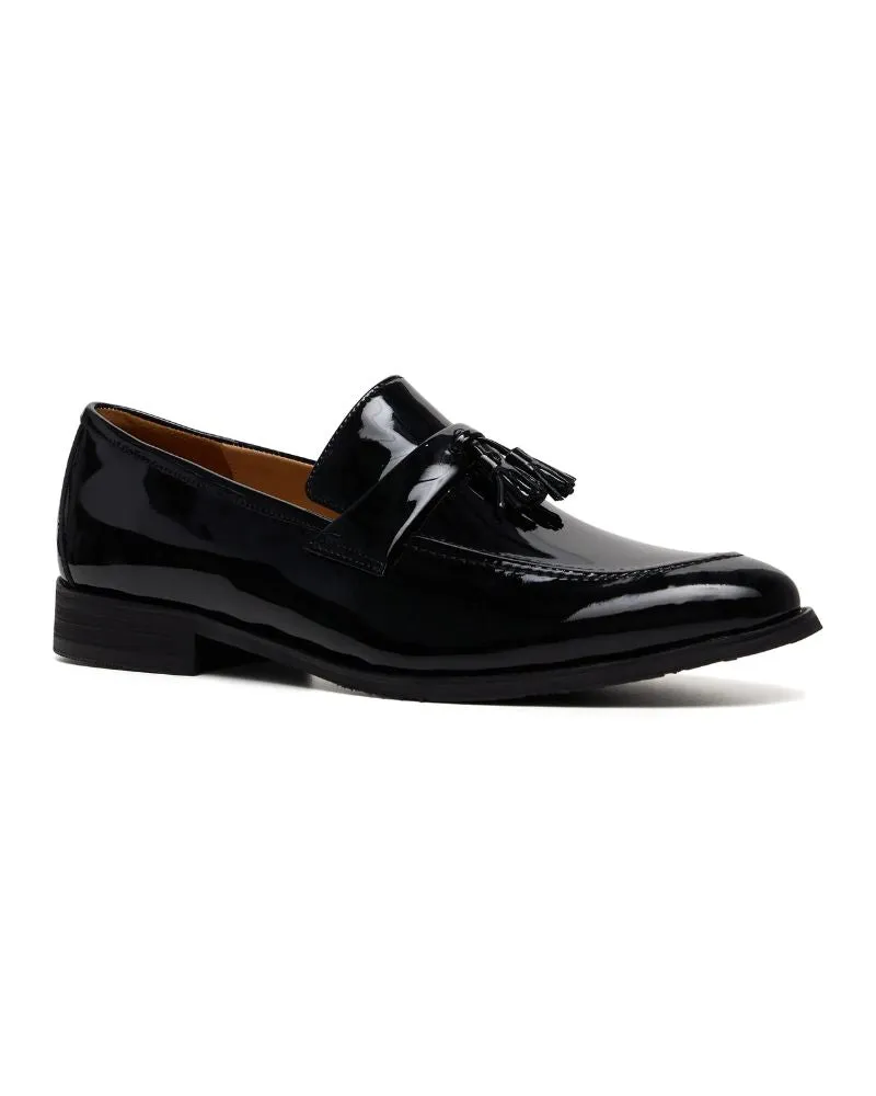 Tasseled Loafer - Black Patent Leather