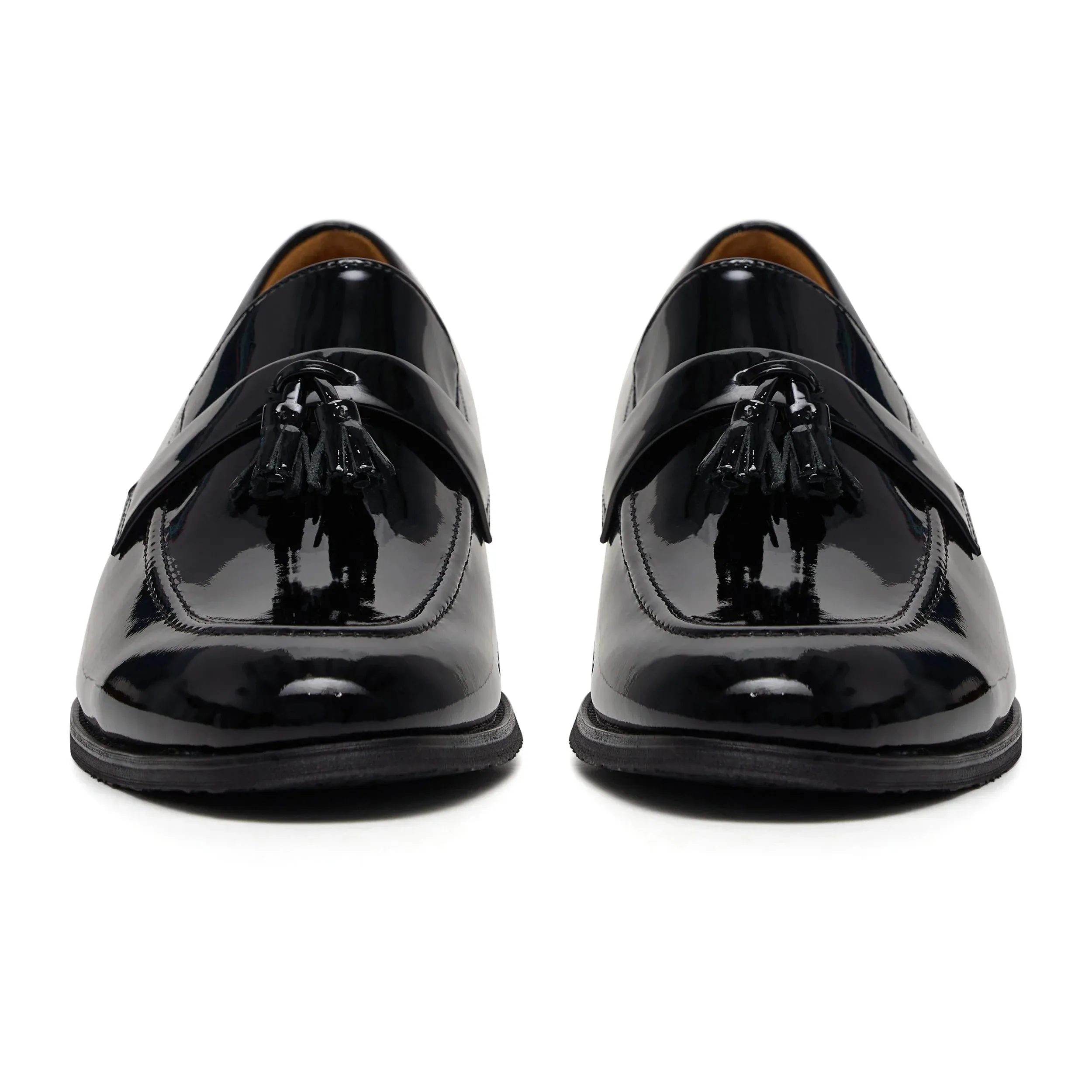 Tasseled Loafer - Black Patent Leather