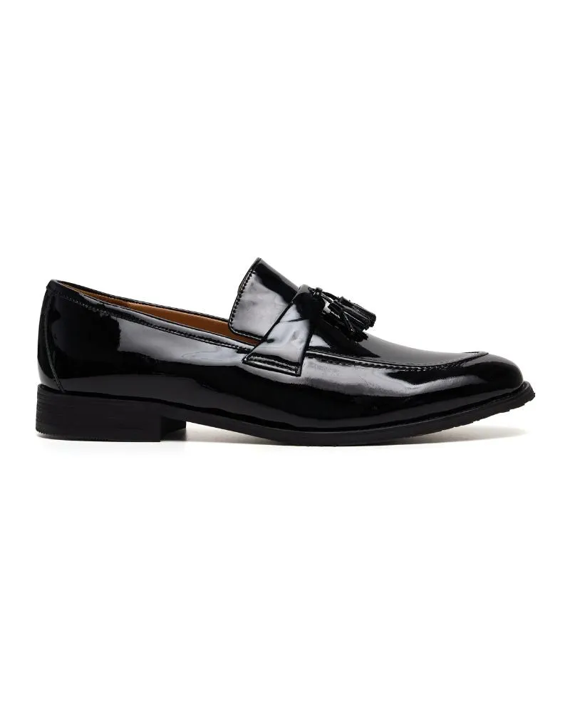 Tasseled Loafer - Black Patent Leather