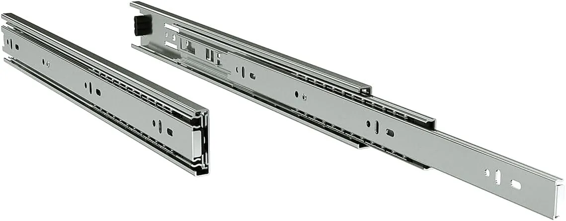 TCH Hardware - 10 Pairs - 16-inch Full Extension Drawer Slides, 100 LB Capacity, Heavy-Duty Ball Bearing, Smooth, Zinc Coated, Rails for Cabinets, Toolboxes & Furniture (Hardware Not Included)