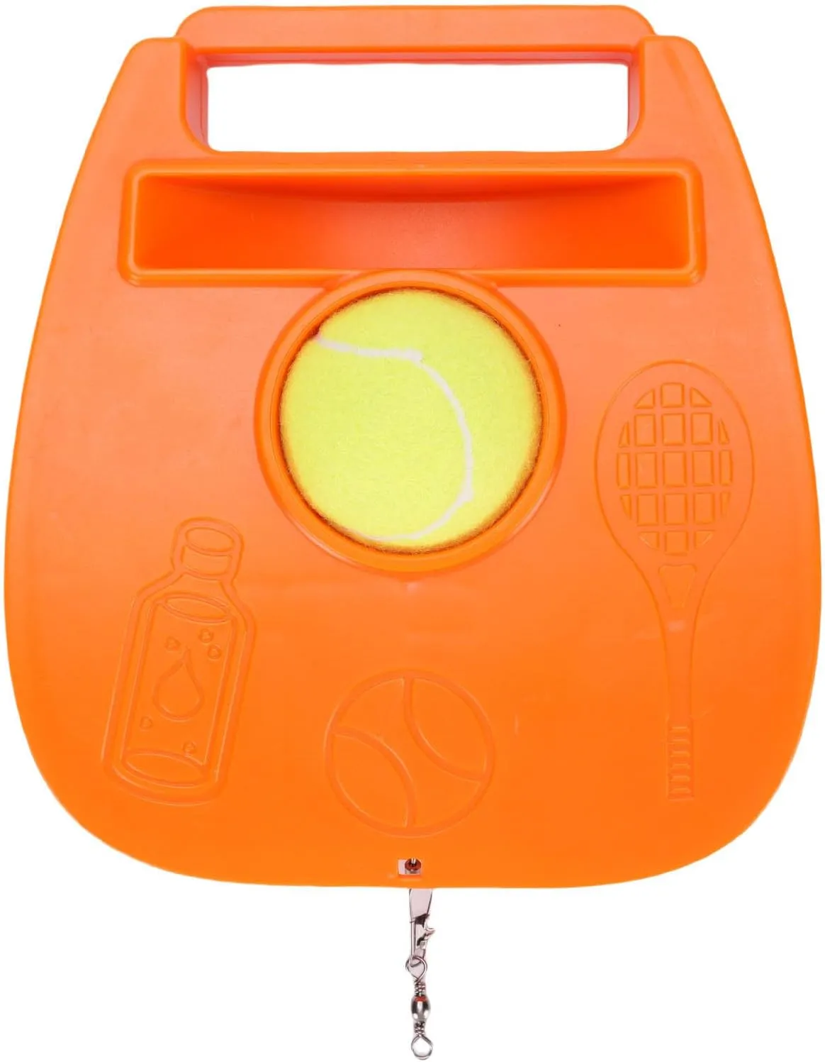 Tennis Practice Training Tool, Single Tennis Trainer for Beginners, Stable Tennis with Unique Weight System, Racket Slot and High Elasticity Nylon Rope, Portable Tennis Practice