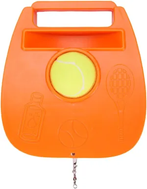 Tennis Practice Training Tool, Single Tennis Trainer for Beginners, Stable Tennis with Unique Weight System, Racket Slot and High Elasticity Nylon Rope, Portable Tennis Practice