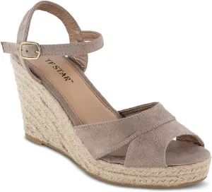 TF STAR Jute rope wedge sandals for women,women platform summer shoes ankle strap espadrille wedge heel sandals