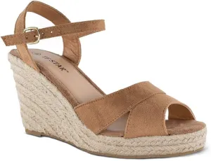TF STAR Jute rope wedge sandals for women,women platform summer shoes ankle strap espadrille wedge heel sandals