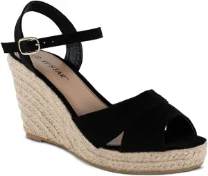 TF STAR Jute rope wedge sandals for women,women platform summer shoes ankle strap espadrille wedge heel sandals