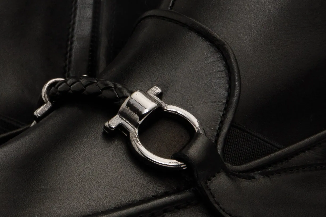 The Baron Black Bit Zip-Up Dress Men Boot Final Sale!