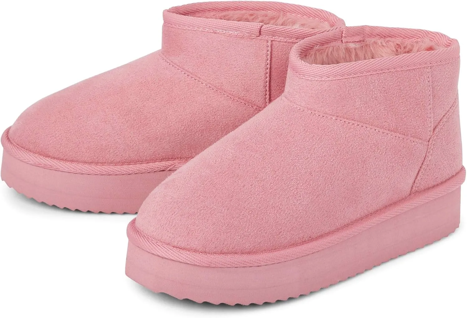 The Children's Place Girls' Mini Ankle Platform Boot, Faux-Fur Lined