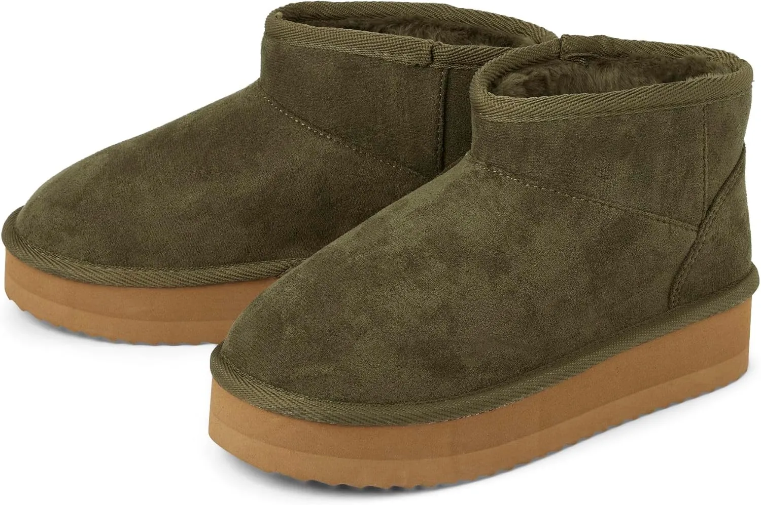 The Children's Place Girls' Mini Ankle Platform Boot, Faux-Fur Lined