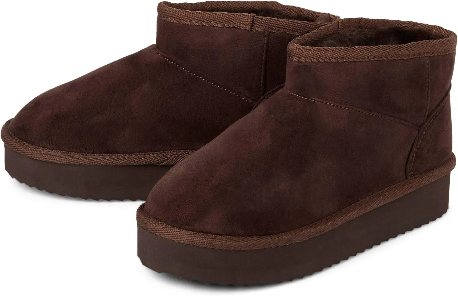 The Children's Place Girls' Mini Ankle Platform Boot, Faux-Fur Lined