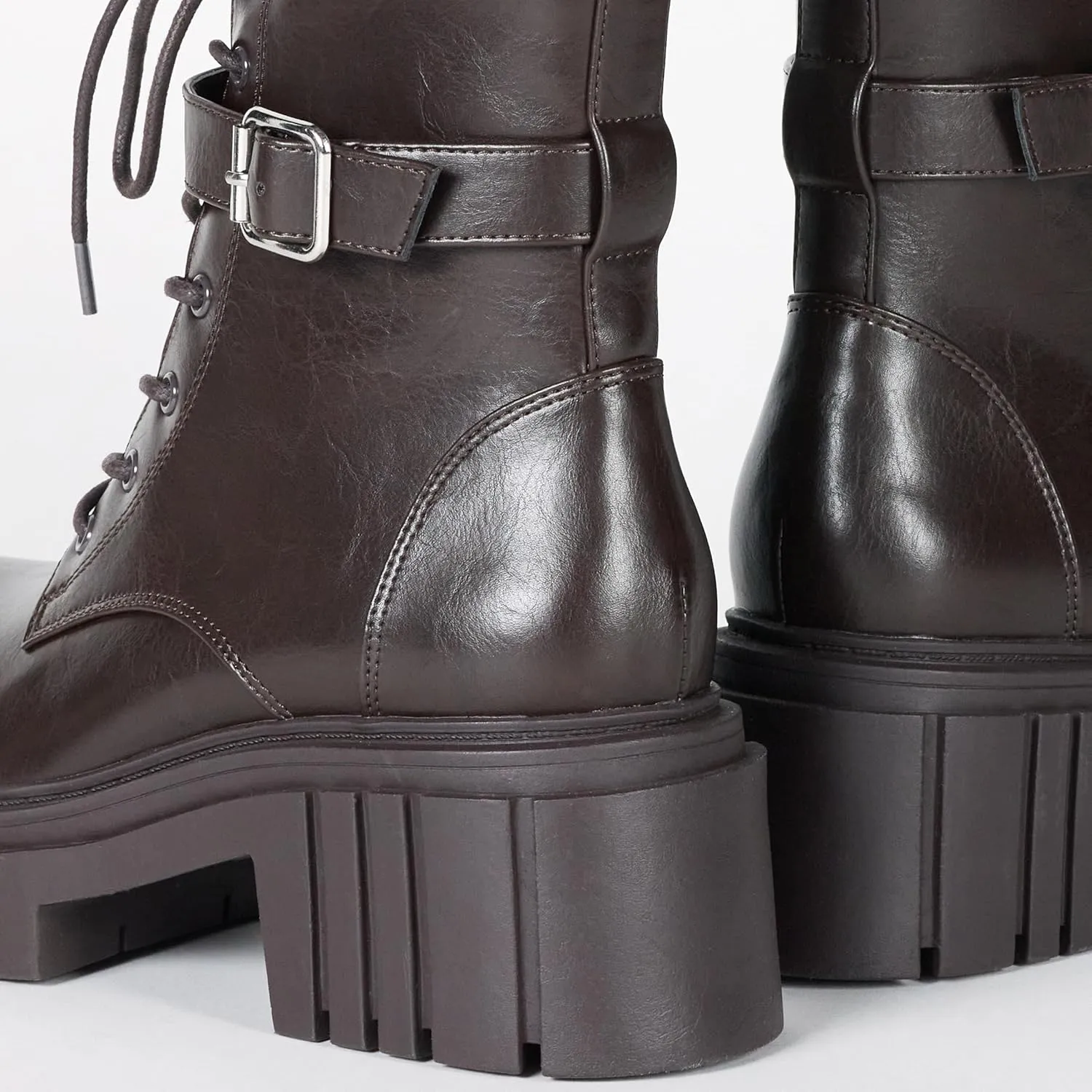 The Drop Women's Koi Lace Up Platform Combat Boots