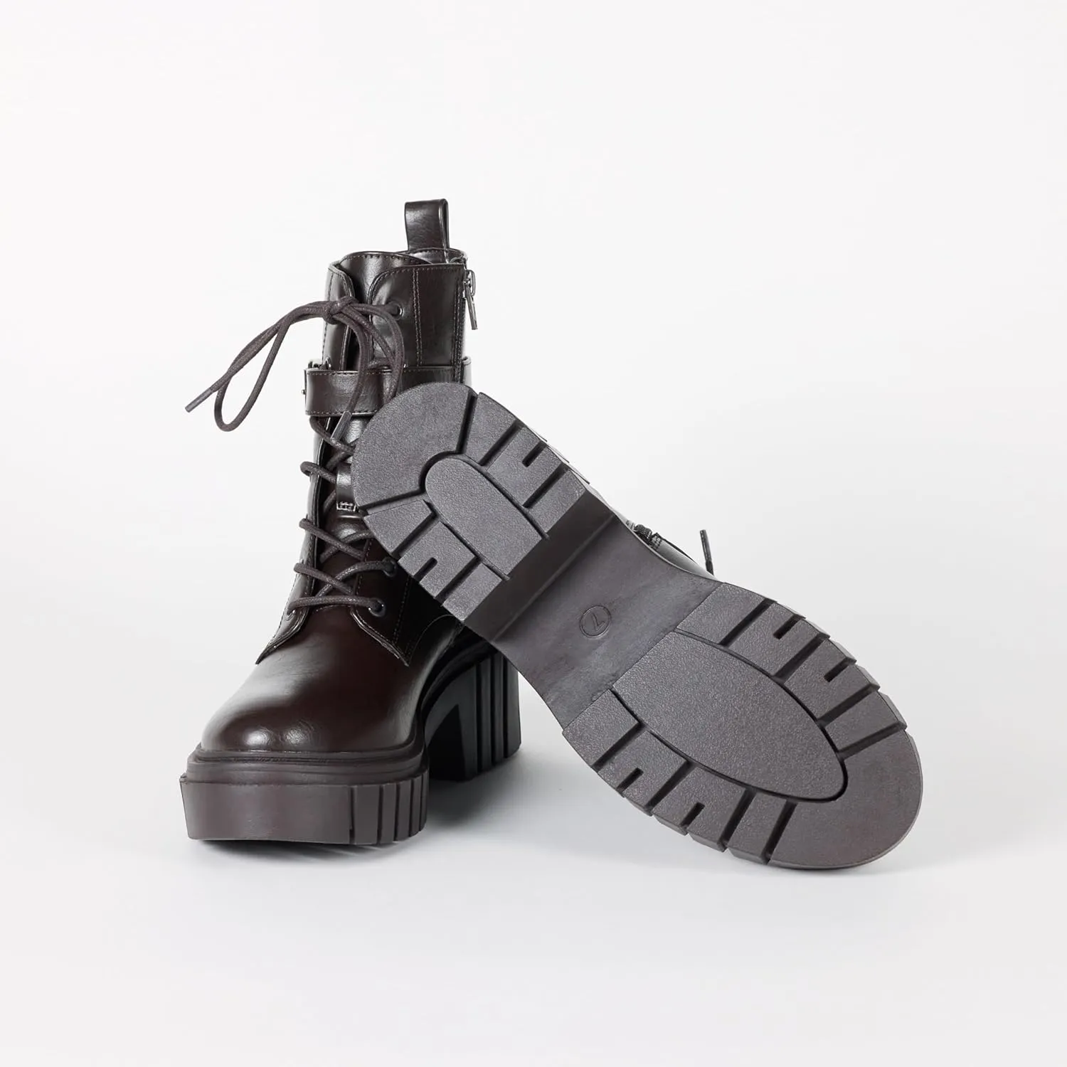 The Drop Women's Koi Lace Up Platform Combat Boots