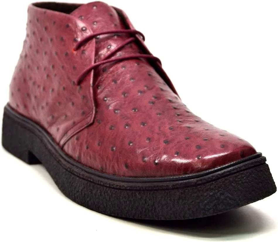 The Original British Walkers Men's Playboy High top Chukka Boot - Ostrich