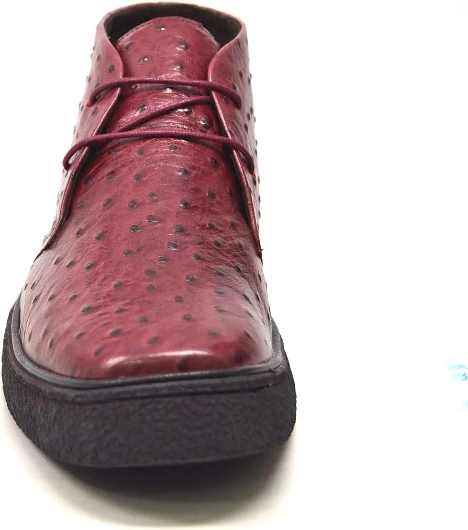 The Original British Walkers Men's Playboy High top Chukka Boot - Ostrich