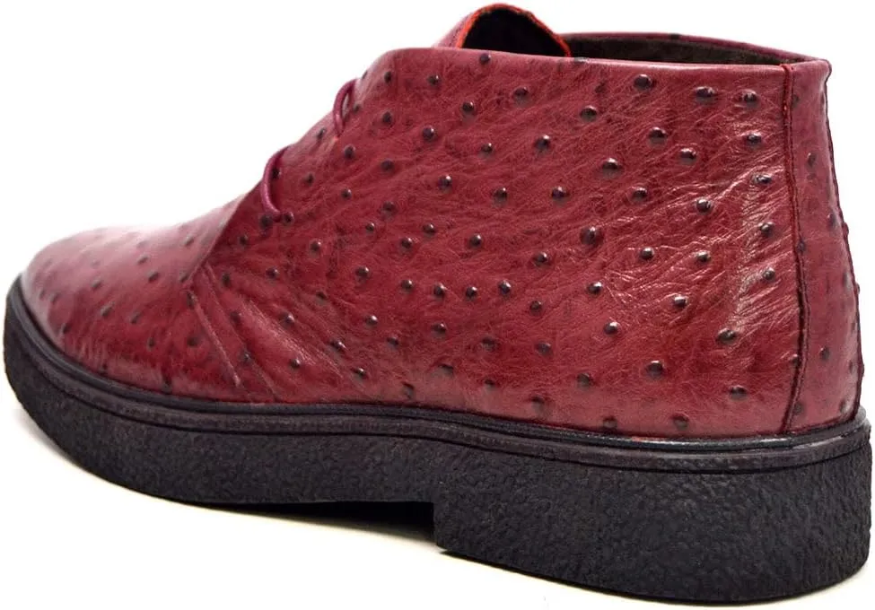 The Original British Walkers Men's Playboy High top Chukka Boot - Ostrich