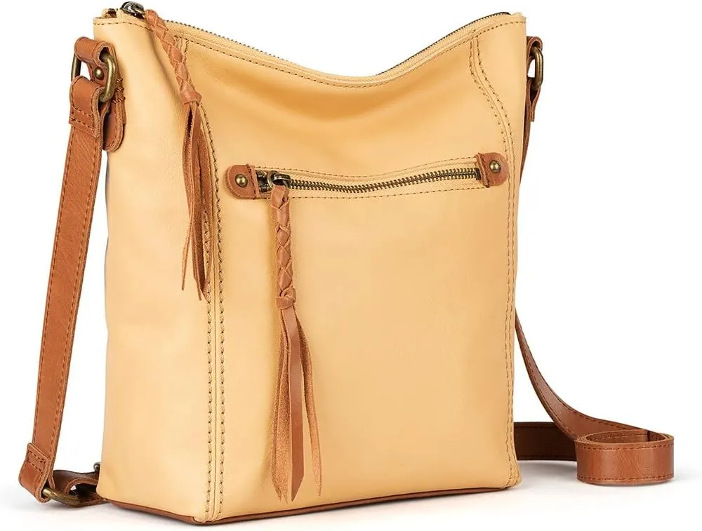 The Sak Ashland Crossbody Purse - Women's Leather Handbag For Everyday & Travel - Cross Body With Adjustable Shoulder Strap
