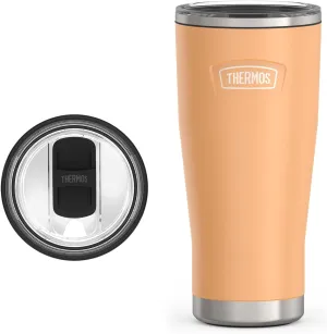 THERMOS ICON SERIES, Stainless Steel Cold Tumbler with Slide Lock, 24 Ounce, Melon