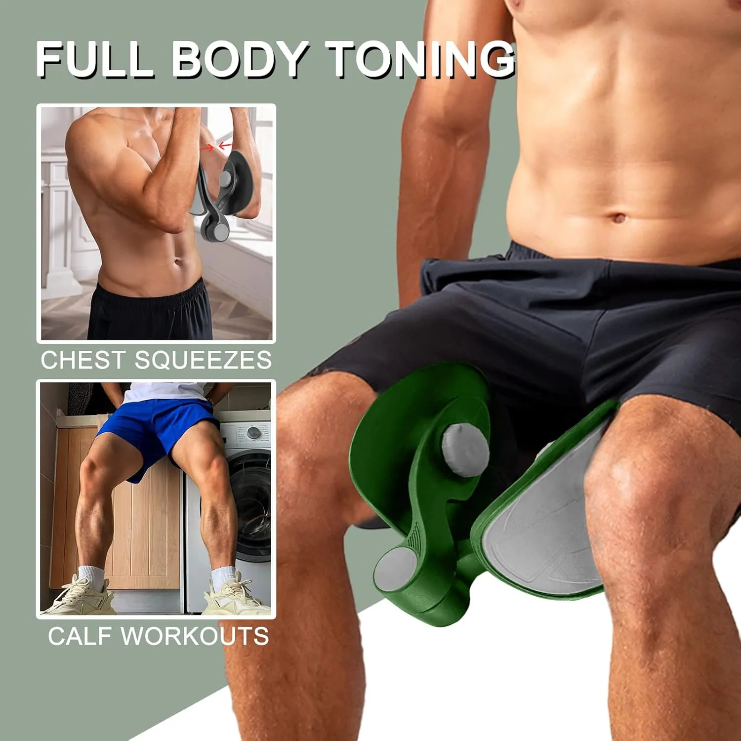 Thigh Master 35lb Pelvic Floor Exercise Devices Inner Thigh Kegel Exerciser Pelvic Floor Muscle Workout Equipment Train for Home Hip Under Desk Exercise Men Women with Band