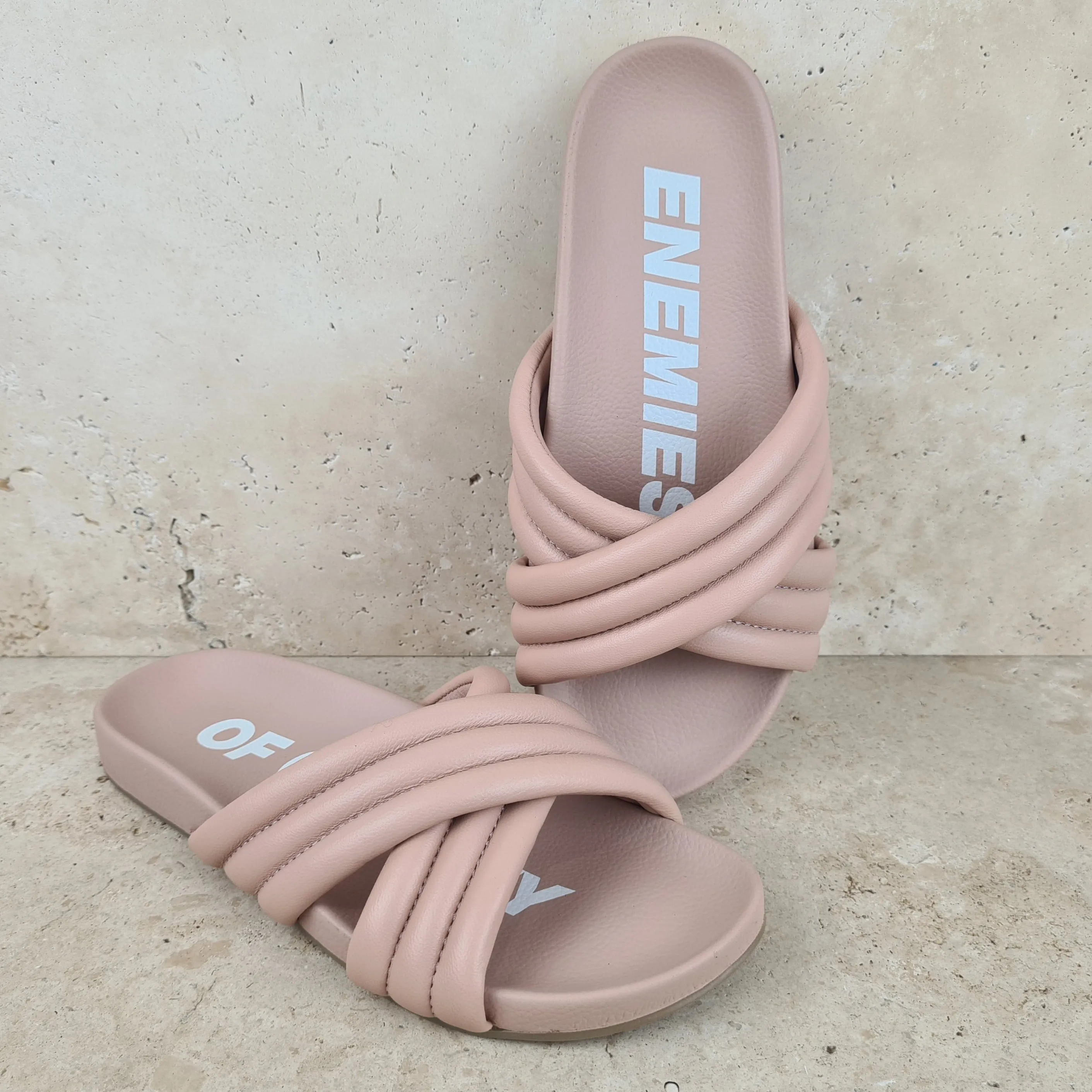 Tide Cross Padded Snow Pink