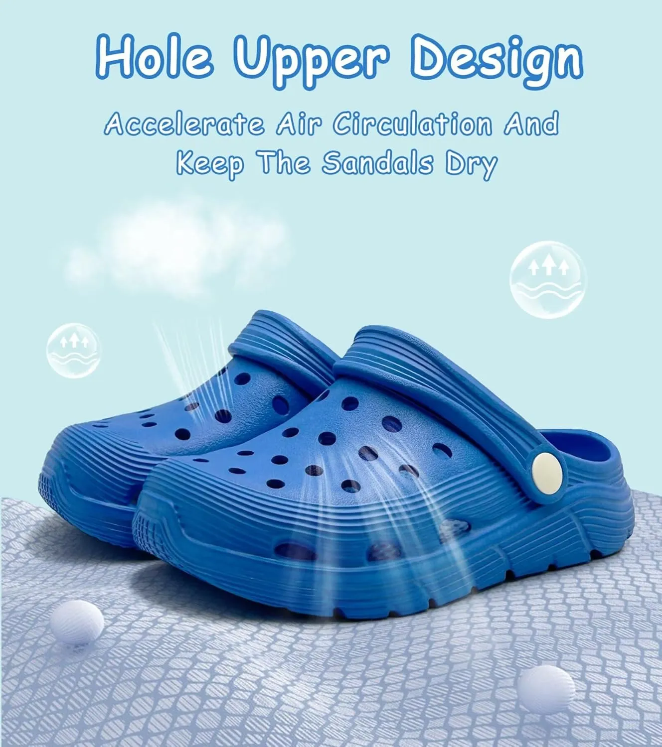 Toddler Kids Garden Clog Slip On Slide Sandals Beach Water Shoes