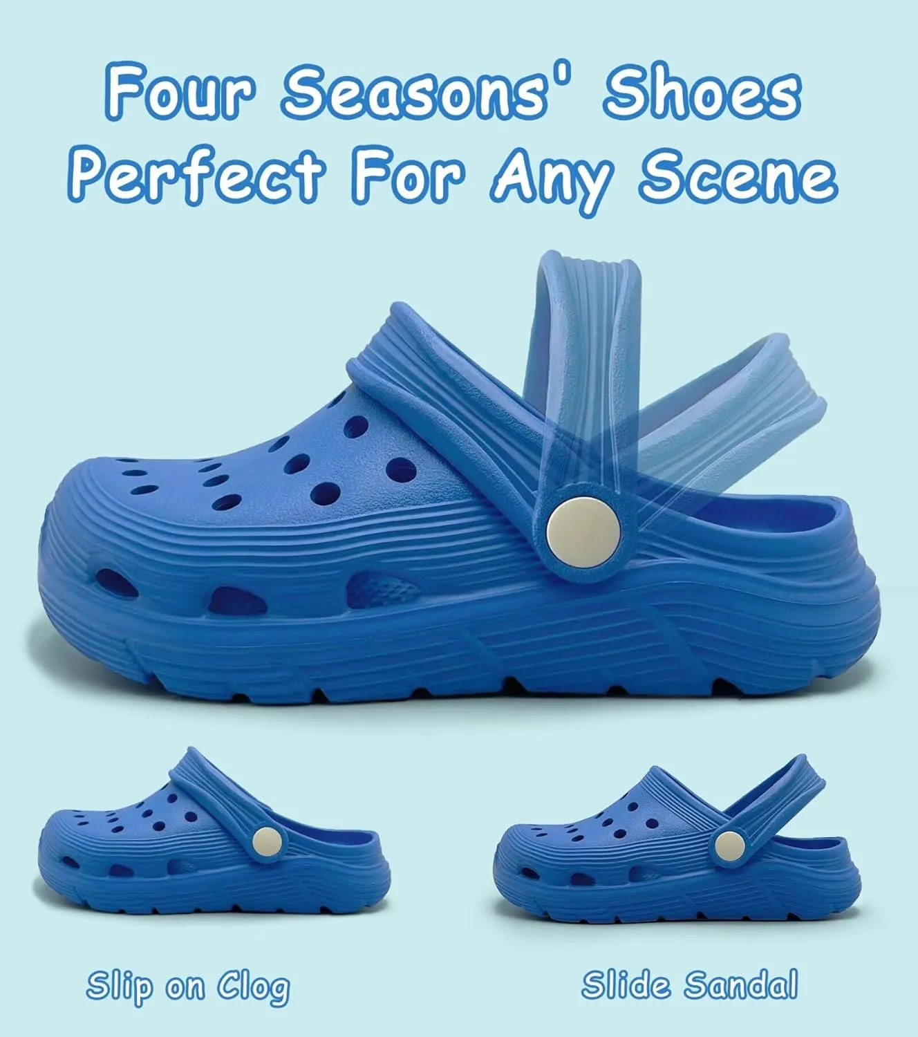 Toddler Kids Garden Clog Slip On Slide Sandals Beach Water Shoes