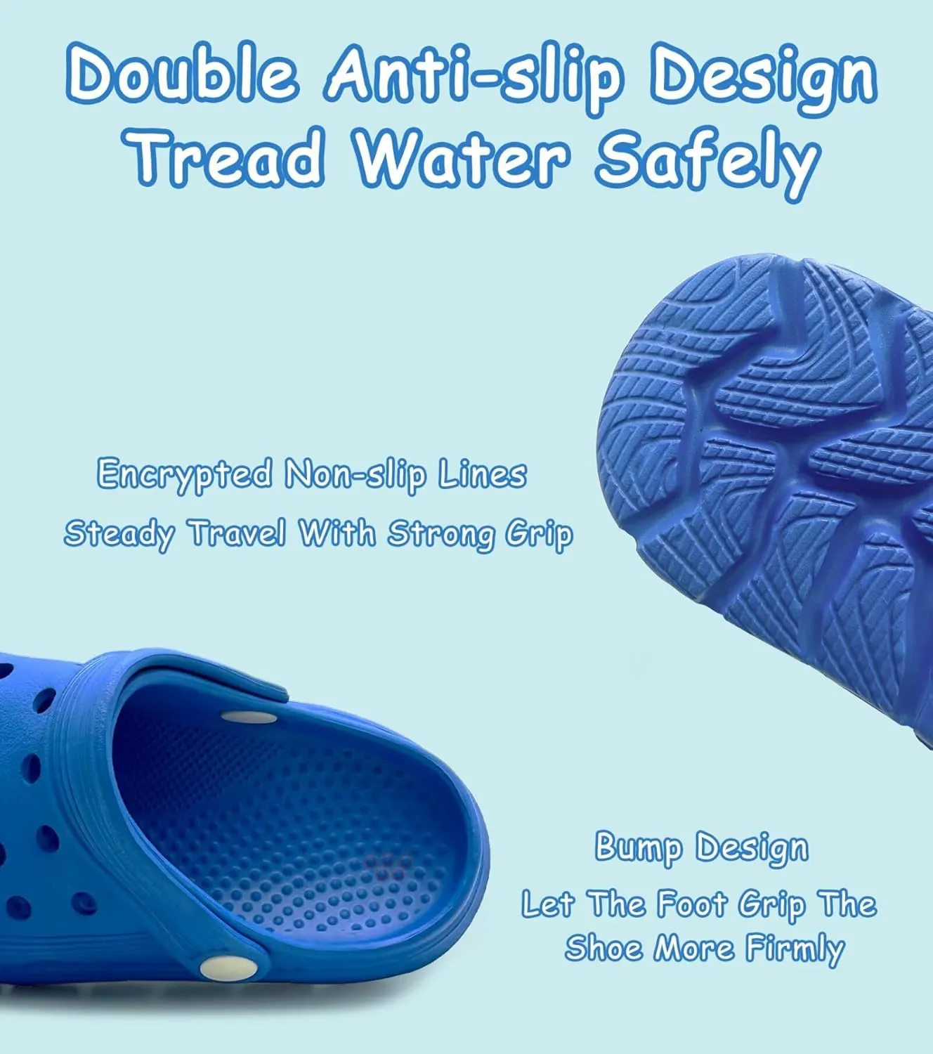 Toddler Kids Garden Clog Slip On Slide Sandals Beach Water Shoes