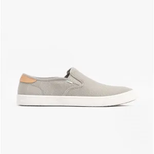 TOMS BAJA Mens Slip On Canvas Shoes Grey