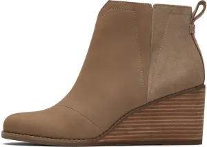 TOMS Women's Modern Ankle Boot, Dune Nubuck Leather Suede, 8.5