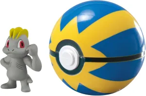 TOMY Pokémon Clip and Carry Poké Ball, Machop and Quick Ball