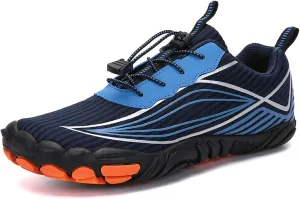 Tongzone Mens Womens Barefoot Trail Running Shoes Wide Toe Box Zero Drop Cross-Trainer Walking