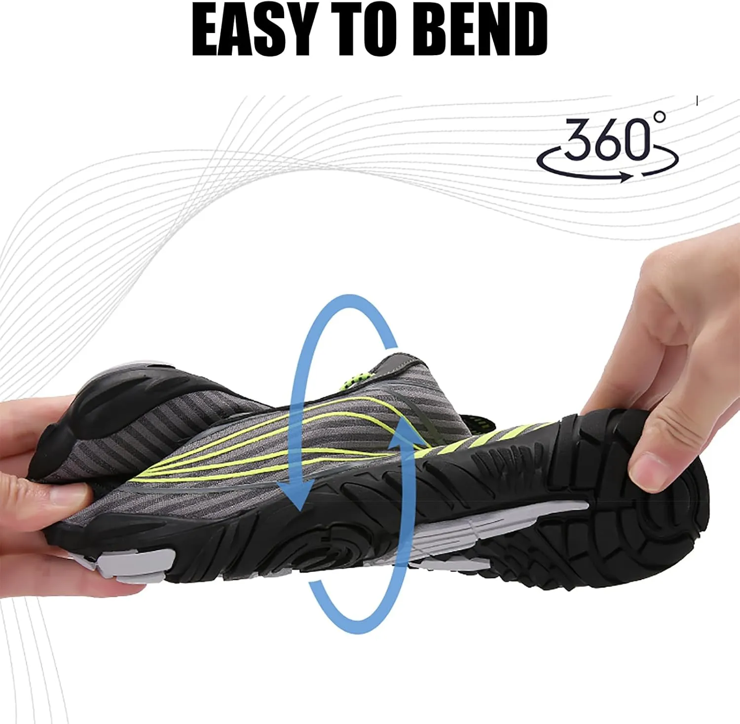 Tongzone Mens Womens Barefoot Trail Running Shoes Wide Toe Box Zero Drop Cross-Trainer Walking