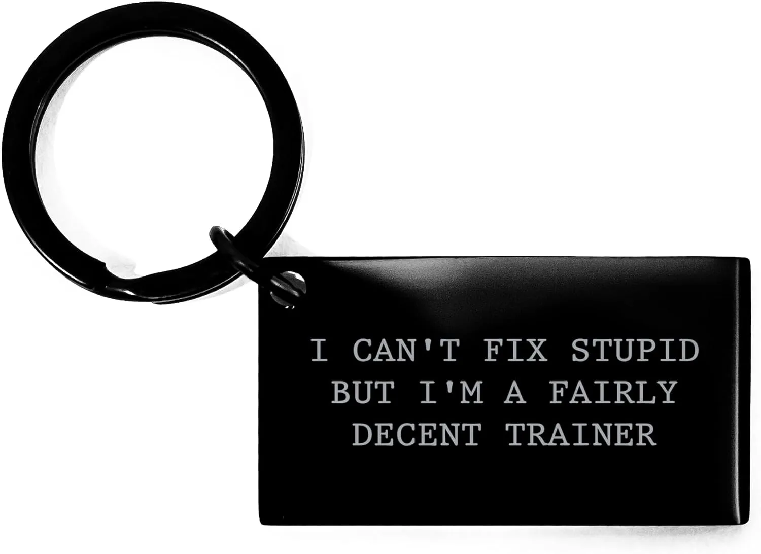 Trainer's Fairly Decent Gift Keychain, Funny Quote, Motivational for Mother's Day, Gifts from Family, for Trainer