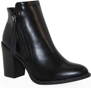 TRENDSUP Women's Fashion Side Zipper Booties