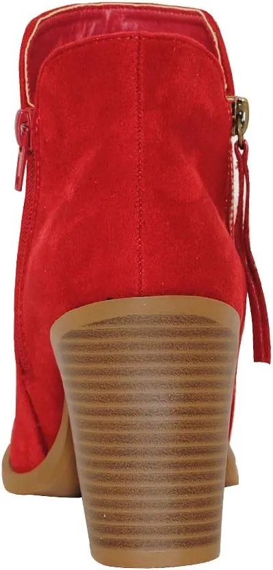 TRENDSUP Women's Fashion Side Zipper Booties