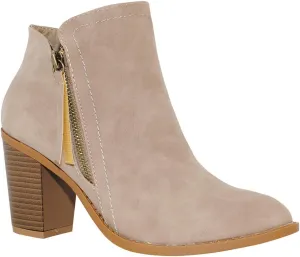 TRENDSUP Women's Fashion Side Zipper Booties